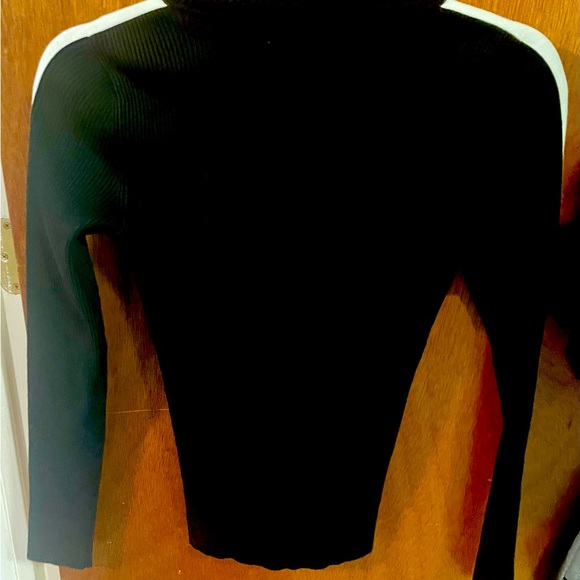 DKNY Women’s Half-Zip Mock-neck Long Sleeve Ribbed Sweater - Picture 2 of 5